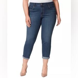 NWOT Jessica Simpson Plus Size Mika Best Friend Skinny Crop Jeans Size 24W